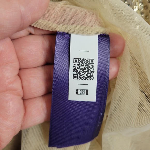 Ralph Lauren Purple Label Donelle Metallic Jersey Cocktail Dress Size 10 $4,990 - Picture 2 of 12